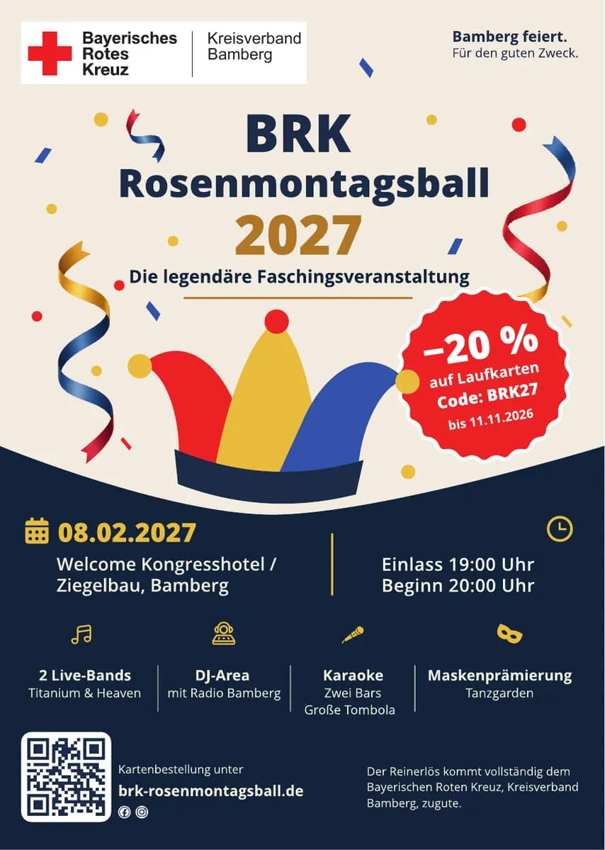 Plakat Rosenmontagsball 2027 (A3)