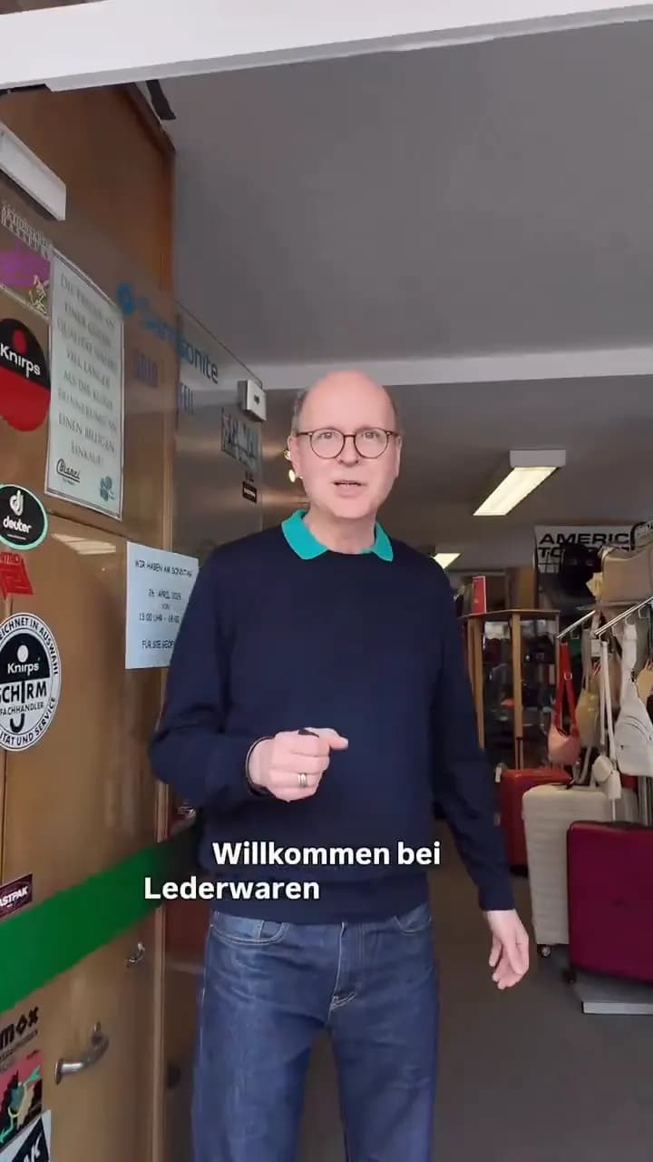 Reel Geschäftsvorstellung Lederwaren für A. Schweinfest, umgesetzt von YJAR