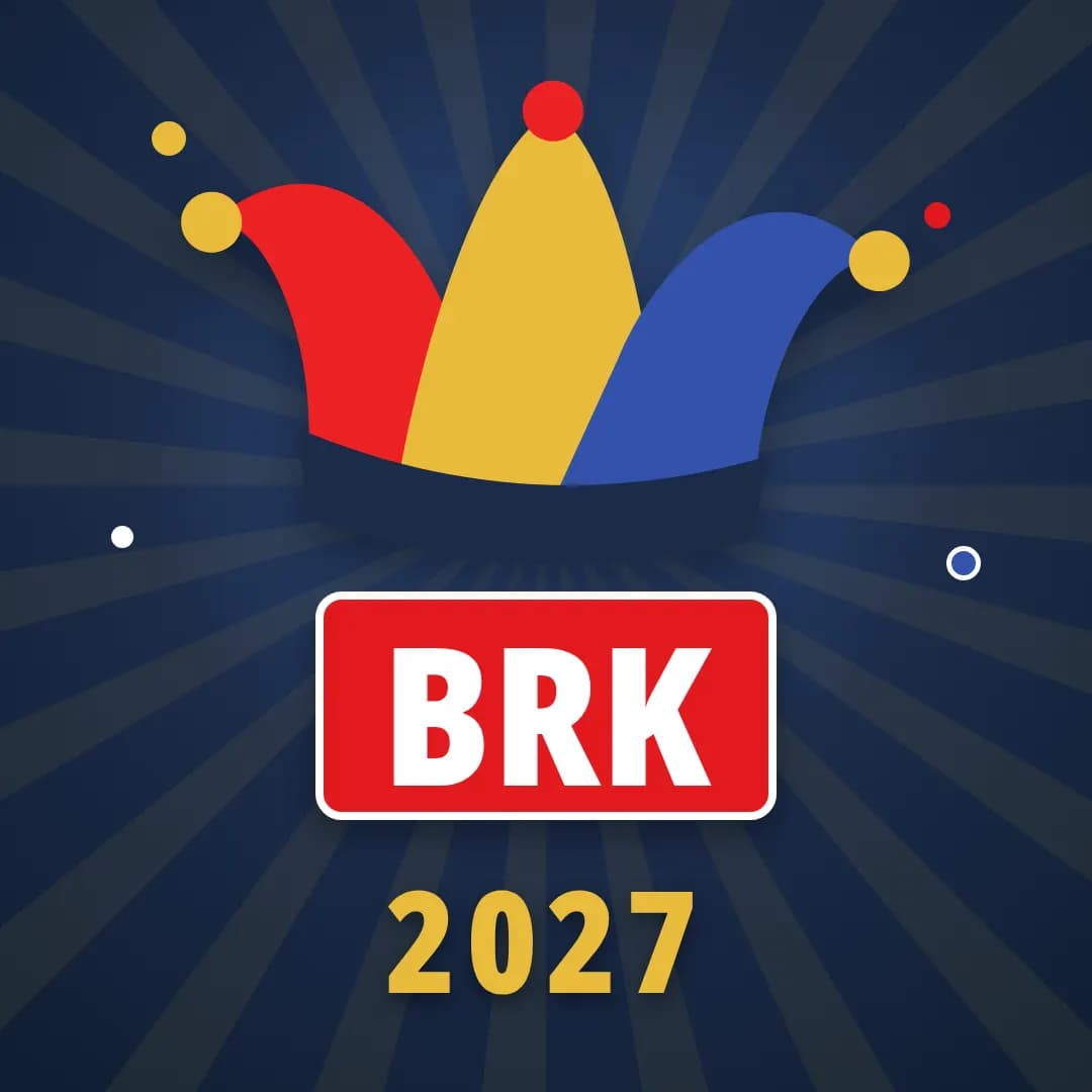 Profilbild mit Narrenkappe über dem BRK-Logo, 2027