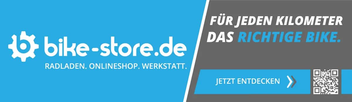 PVC-Plane „Für jeden Kilometer das richtige Bike“ 350×100