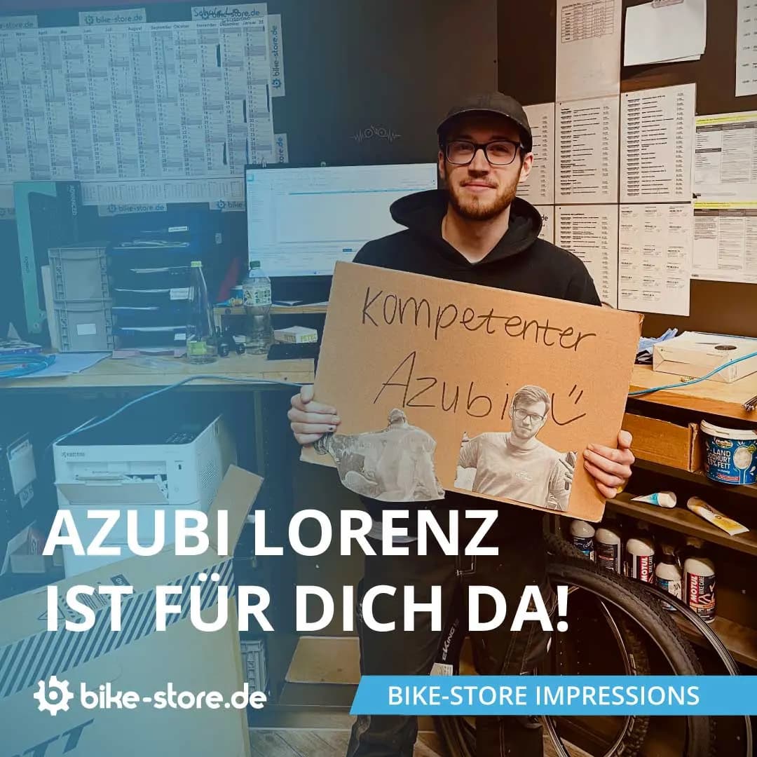 bike-store: Post „Azubi Lorenz ist für dich da!“