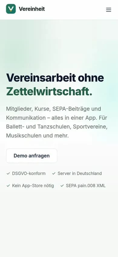 Vereinheit am Handy: Vereinsarbeit ohne Zettelwirtschaft