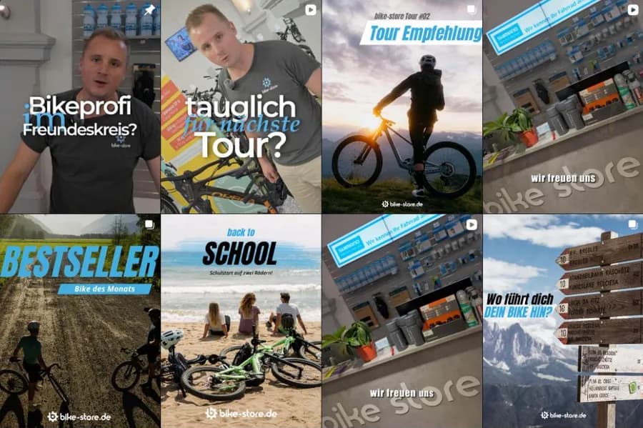 Instagram-Beiträge von bike-store.de