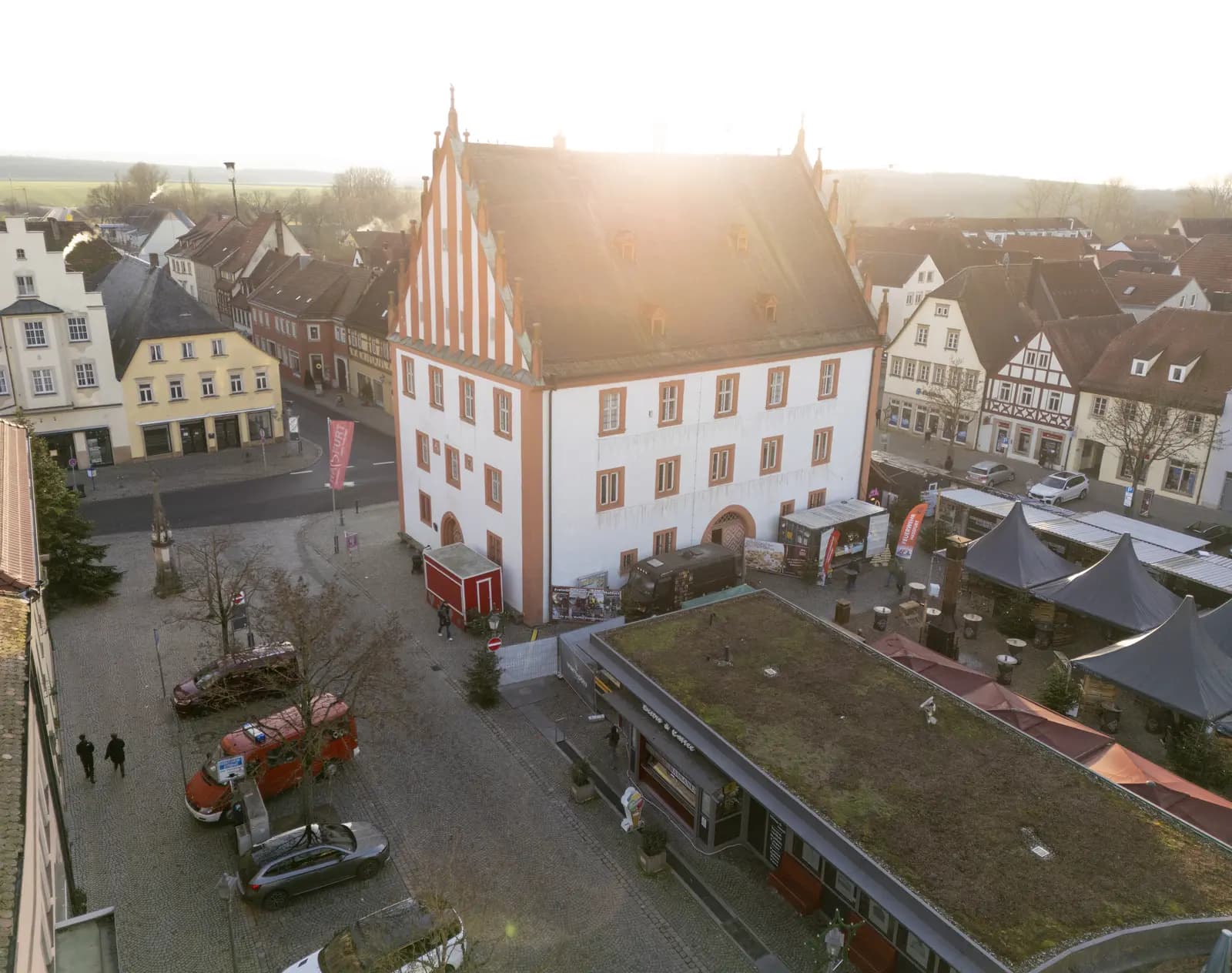 Rathaus Haßfurt von oben