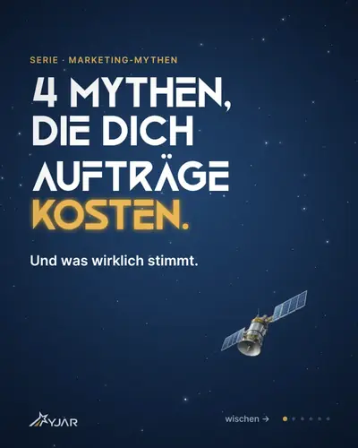 Beitragsvorschau „Mythen, die dich Aufträge kosten“ (YJAR)