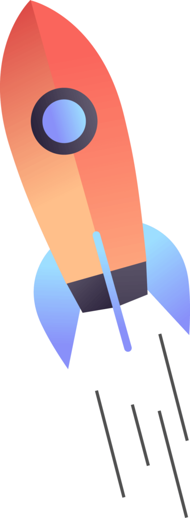 illustration: Rakete die abhebt