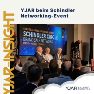 YJAR beim Schindler Networking-Event: Foto einer Präsentation
