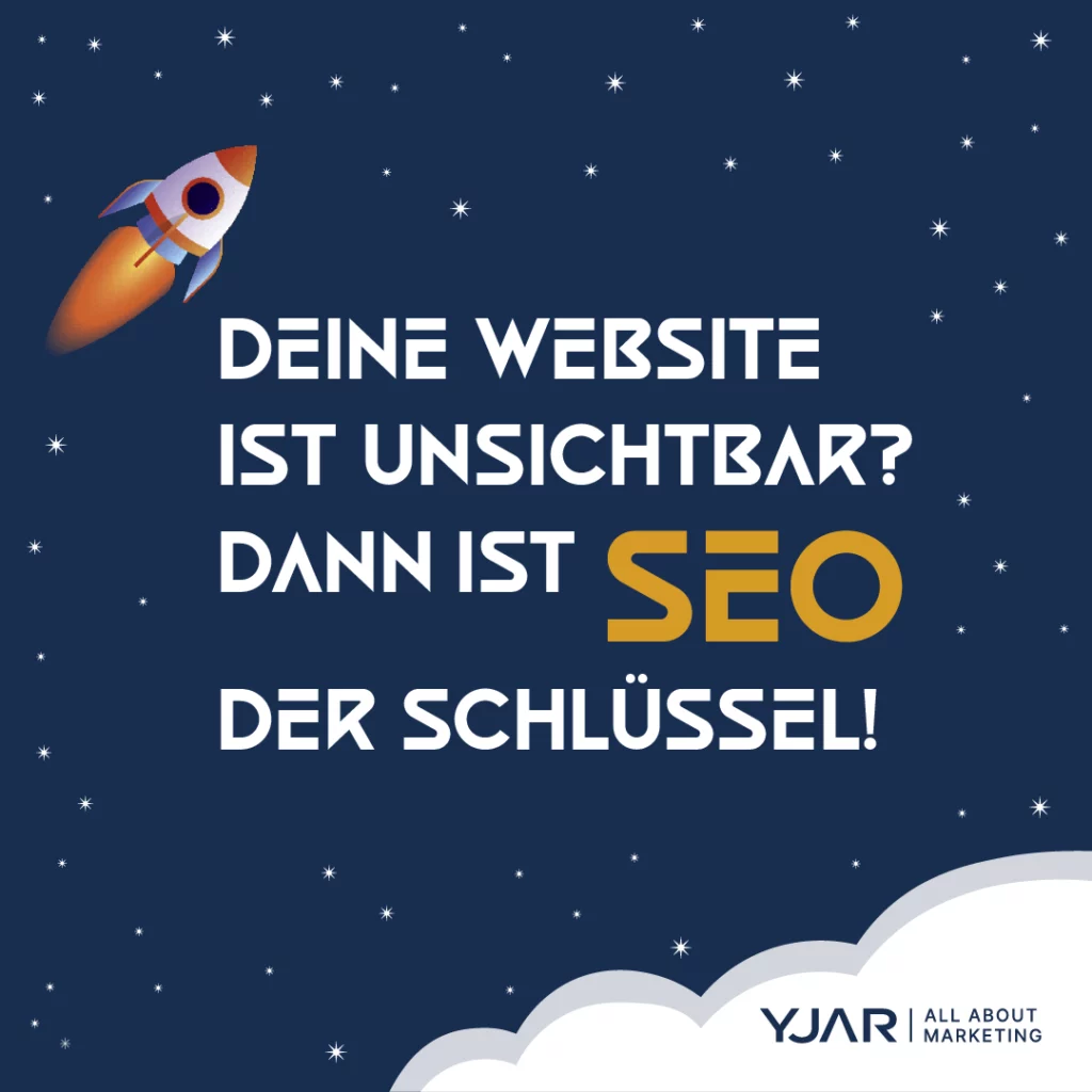 Titelbild: "Deine Website ist unsichtbar? Dann ist SEO der Schlüssel!"