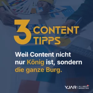 3 Content-Marketing Tipps: Content is king